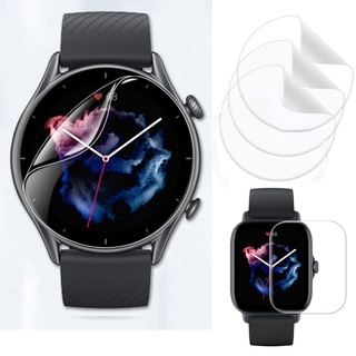 Bộ 4 miếng dán màn hình tpu hydrogel trong suốt chống trầy cho huami amazfit gtr 3 pro gtr3 gtr-3 gts 3 kính