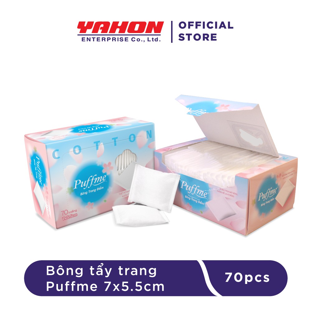 BÔNG TẨY TRANG PUFFME DẠNG TÚI 70 MIẾNG