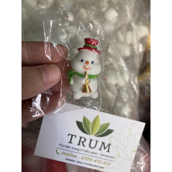 Người Tuyết Trang trí tiểu cảnh noel - terrarium