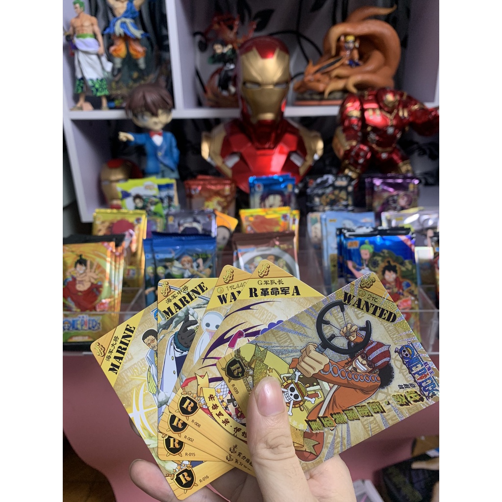 Thẻ nhân phẩm One Piece, card nhân vật 1 pack gồm 5 thẻ, mua 10 tặng 1