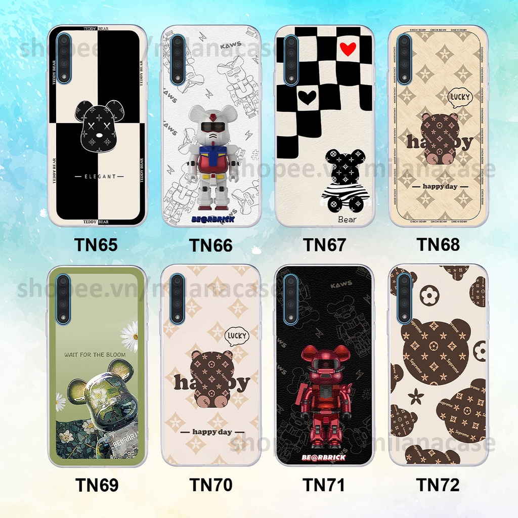 Ốp Vsmart Live gấu be@rBrick gấu Teddy Kaws siêu đẹp, phong cách, cá tính