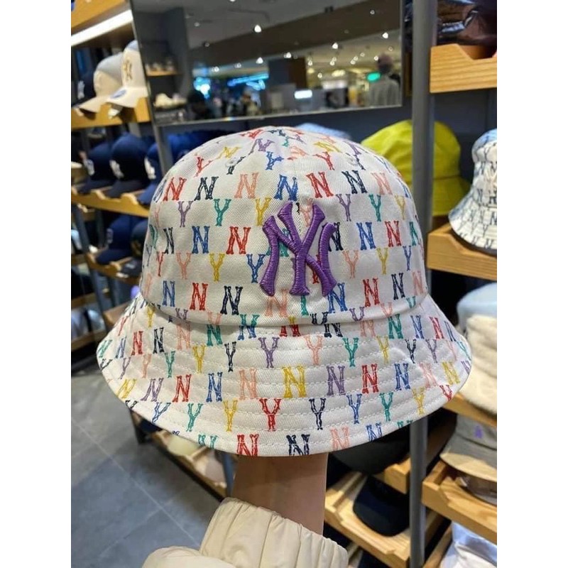 |ẢNH THẬT|MŨ BUCKET TRẮNG MONO 7 MÀU