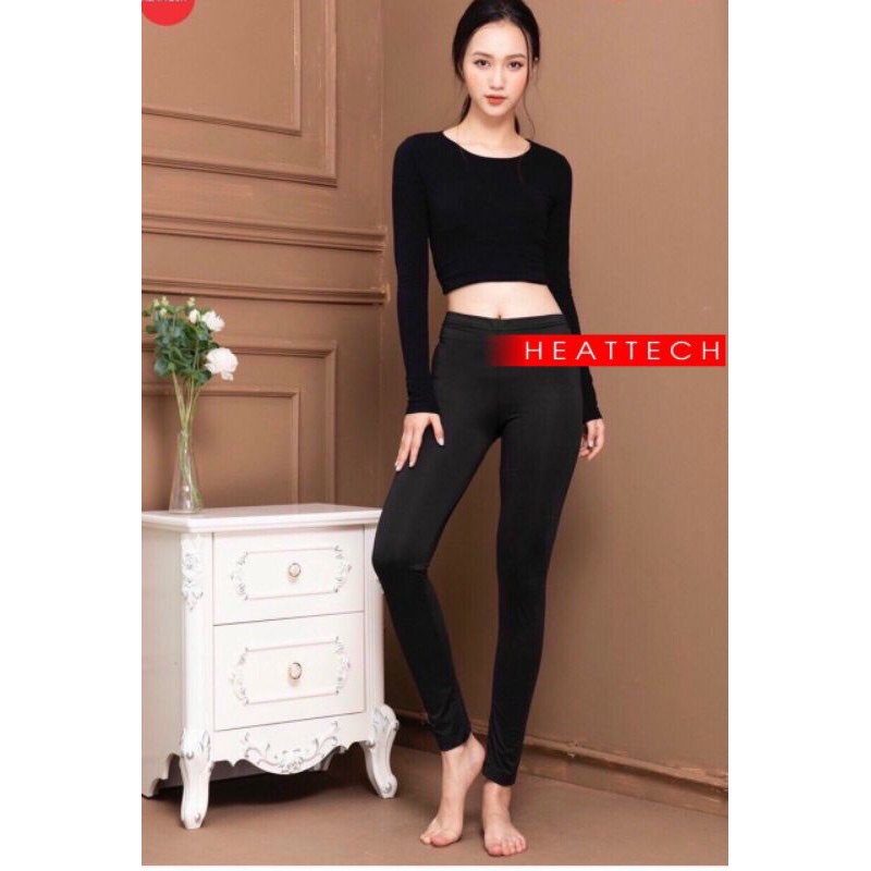 Quần legging giữ nhiệt nữ chất vải siêu co giãn 4 chiều tôn dáng