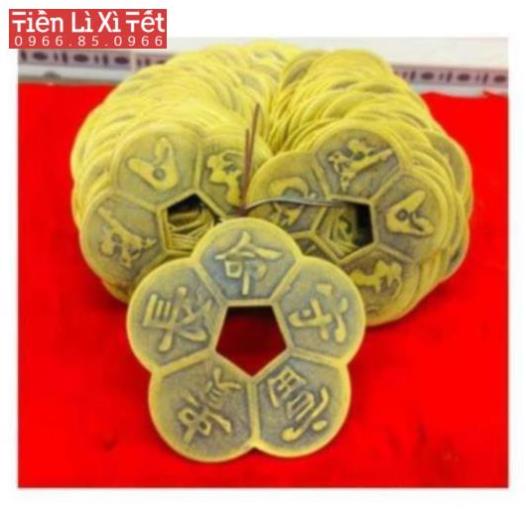 [SHOPPE TRỢ GIÁ] Đồng Tiền xu Hoa Mai phong thủy may mắn Mai Hoa Kim Tiền.