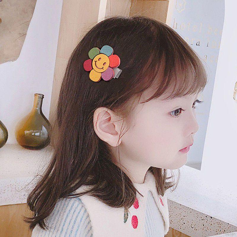 Se7en Girl Cartoon Hair Decoration Flower Bangs Pieces Set For Over 1Y