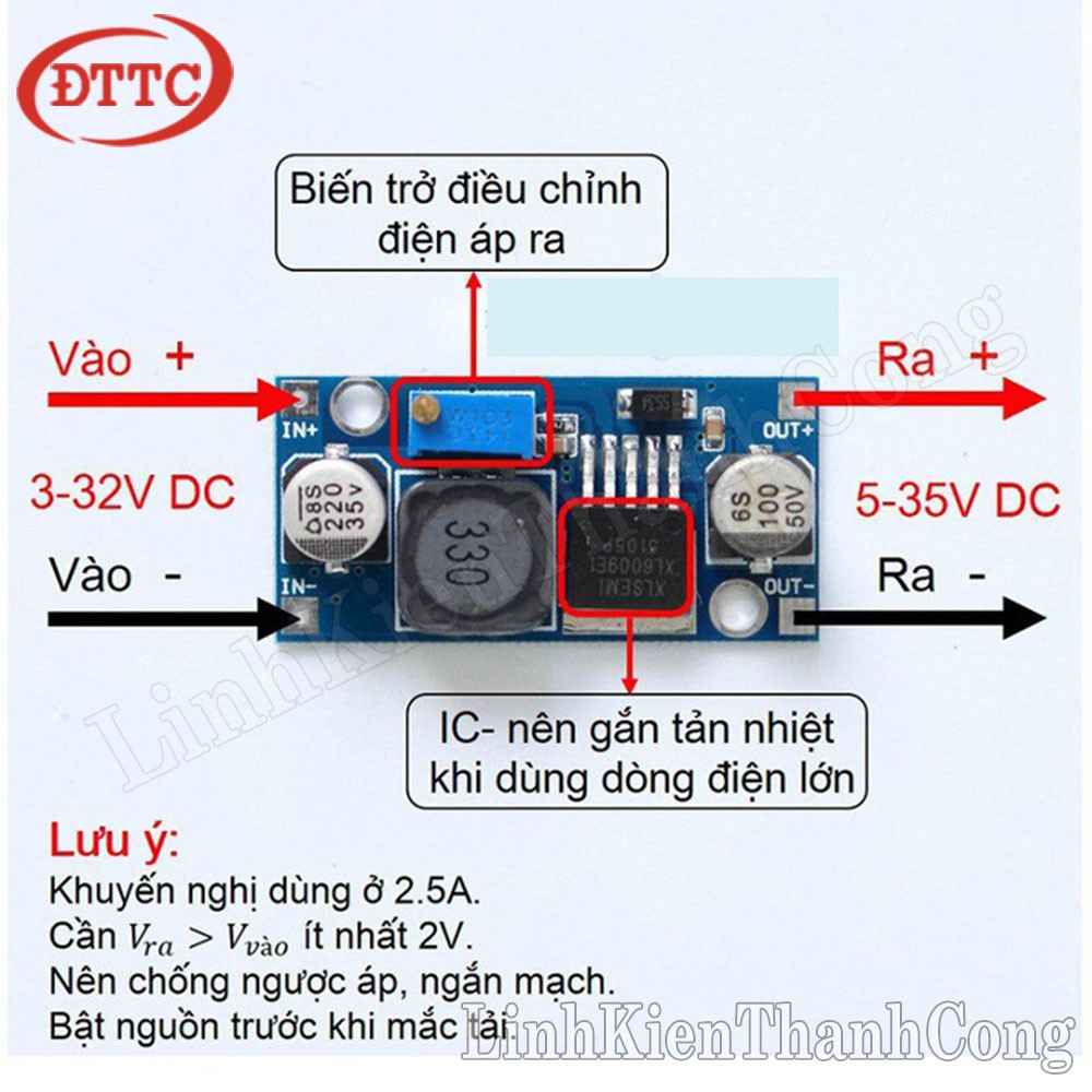 Mạch Tăng Áp DC-DC XL6009 5-35V