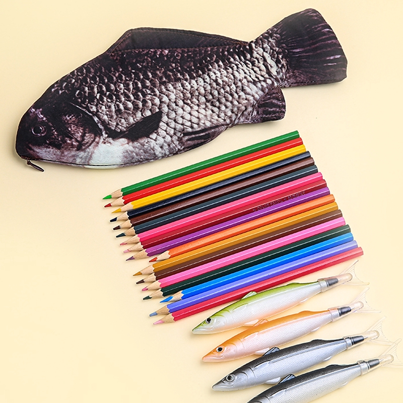   Túi/ví đựng bút thiết kế hình con cá độc đáo