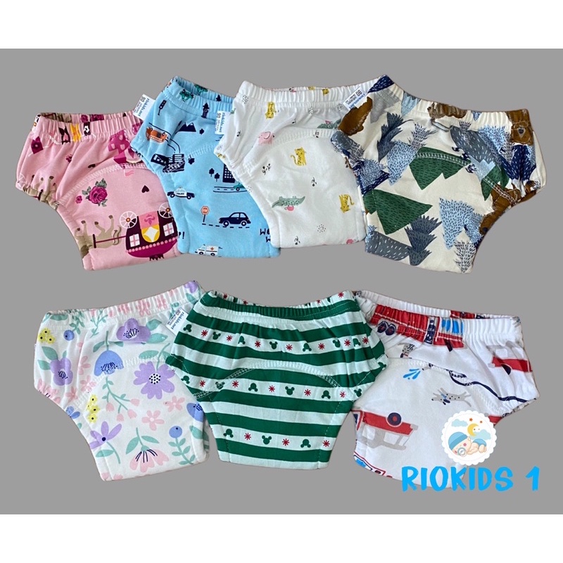 Quần bỉm Vải Riokids siêu thấm hút size 80 90 100 110 dành cho bé