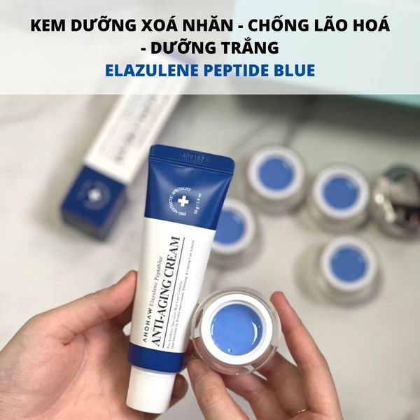 Kem Anti Trẻ Hóa Làn Da, Chống Lão Hóa, Xóa Nhăn Ahohaw Elazulene Peptablue Anti- Aging Cream