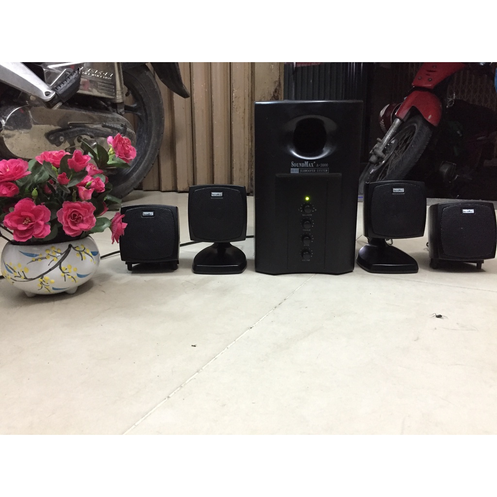 Loa vi tính Soundmax 4.1 màu đen