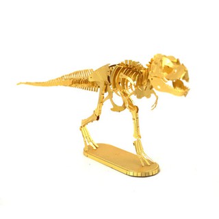 Mô hình 3d kim loại lắp ráp khủng long t-rex golden - hàng nhập khẩu