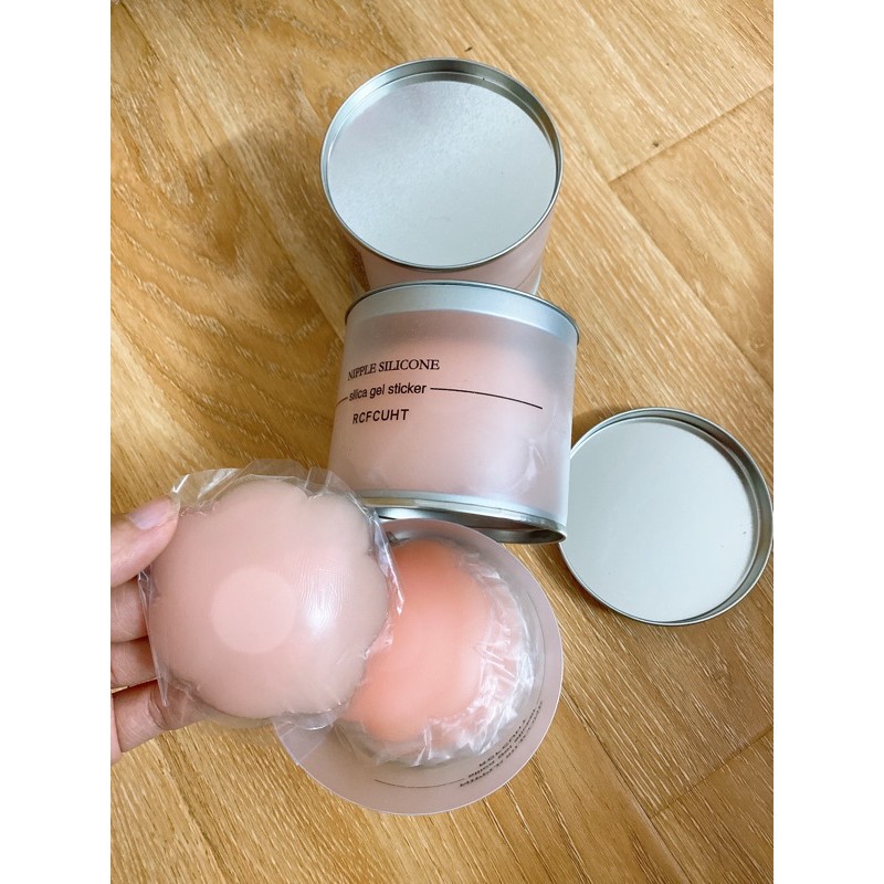 Combo hộp 5 cặp dán nhũ hoa silicon