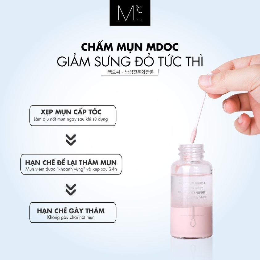 Chấm mụn giảm sưng 24h MdoC AC Solution Powder Spot 15ml Hàn Quốc