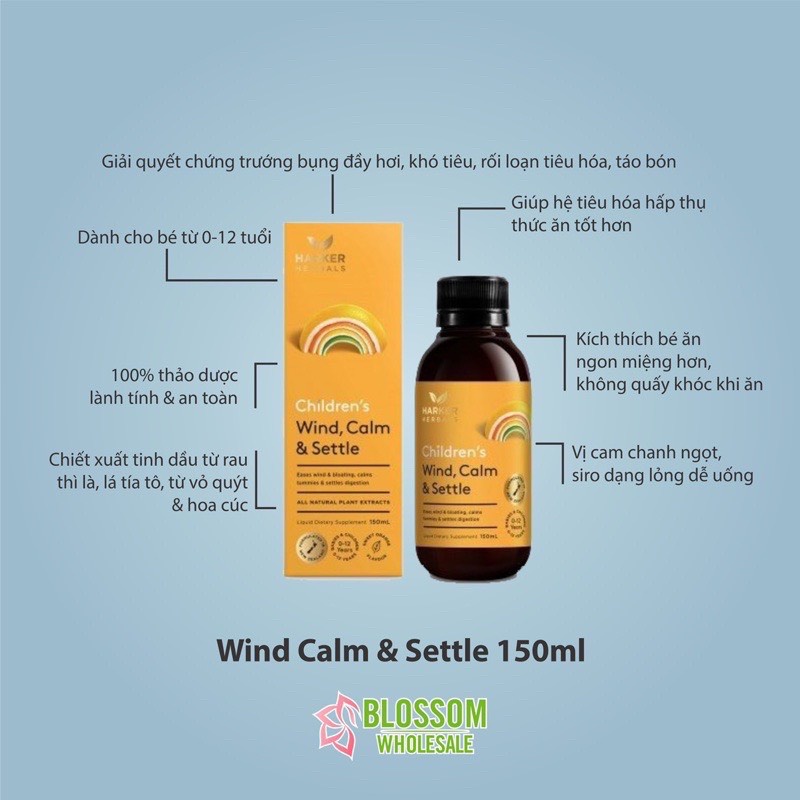 Bộ sản phẩm siro thảo dược Harker Newzealand 150ml cho bé