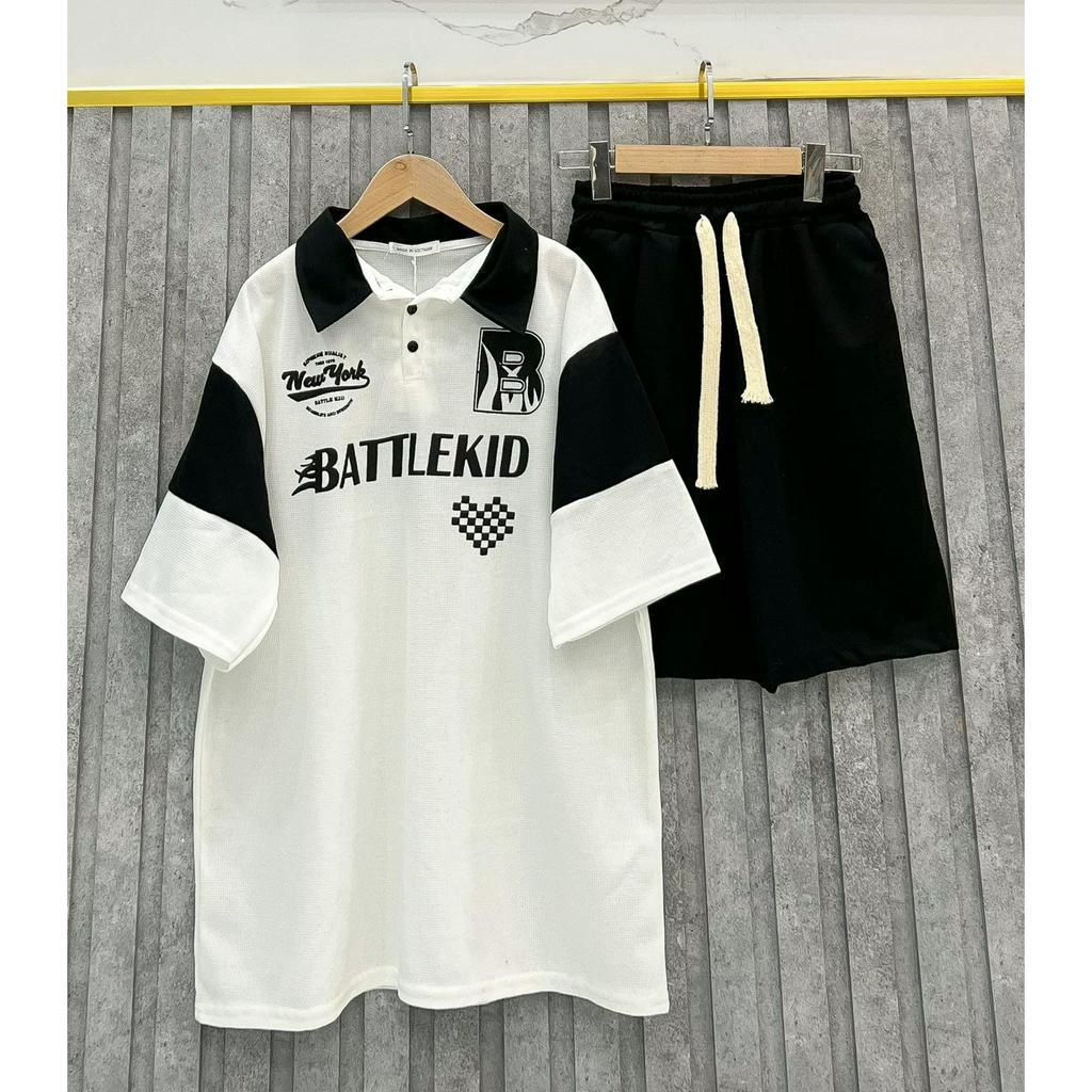 Áo Thun  PoLo  Nam Nữ  Dáng Rộng unisex -