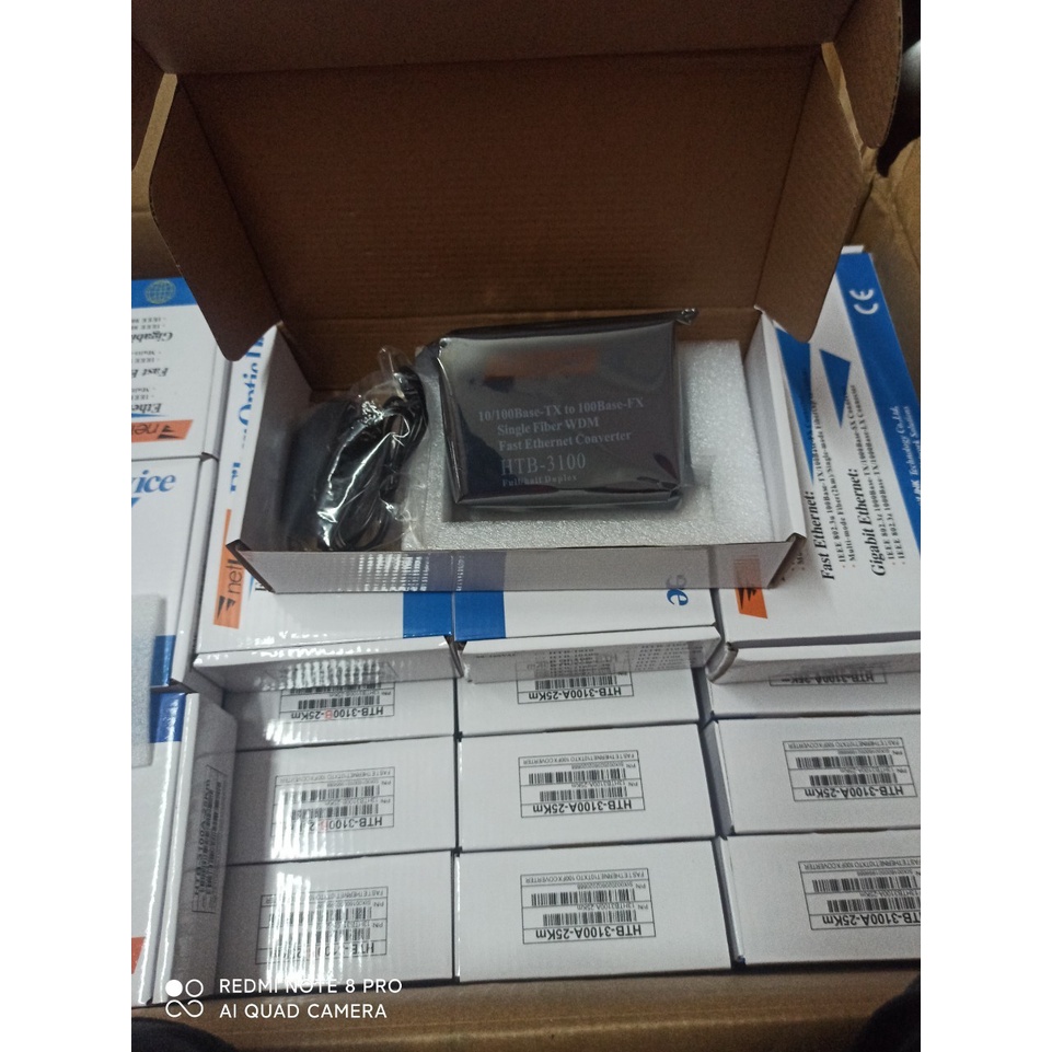 Bộ chuyển đổi quang điện NetLink HTB 3100B và HTB 1100S A 100Mbps kèm nguồn - Hàng mới -dc3955