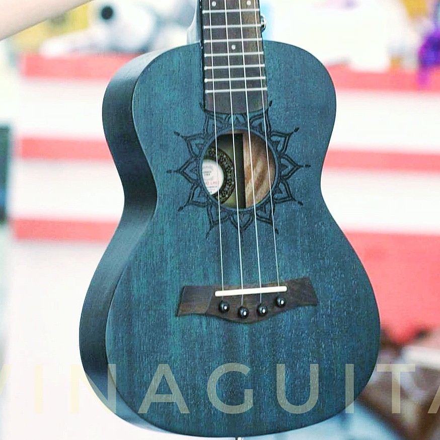 Đàn Ukulele Concert Tenor Andrew LH02 Full Gỗ Mahogany Chính Hãng