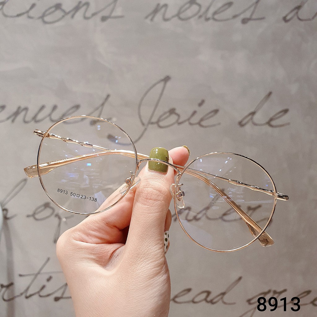 Gọng Kính Cận Kim Loại Viền Mảnh 8913 - Gọng Cận Nobita Dáng Tròn | BigBuy360 - bigbuy360.vn