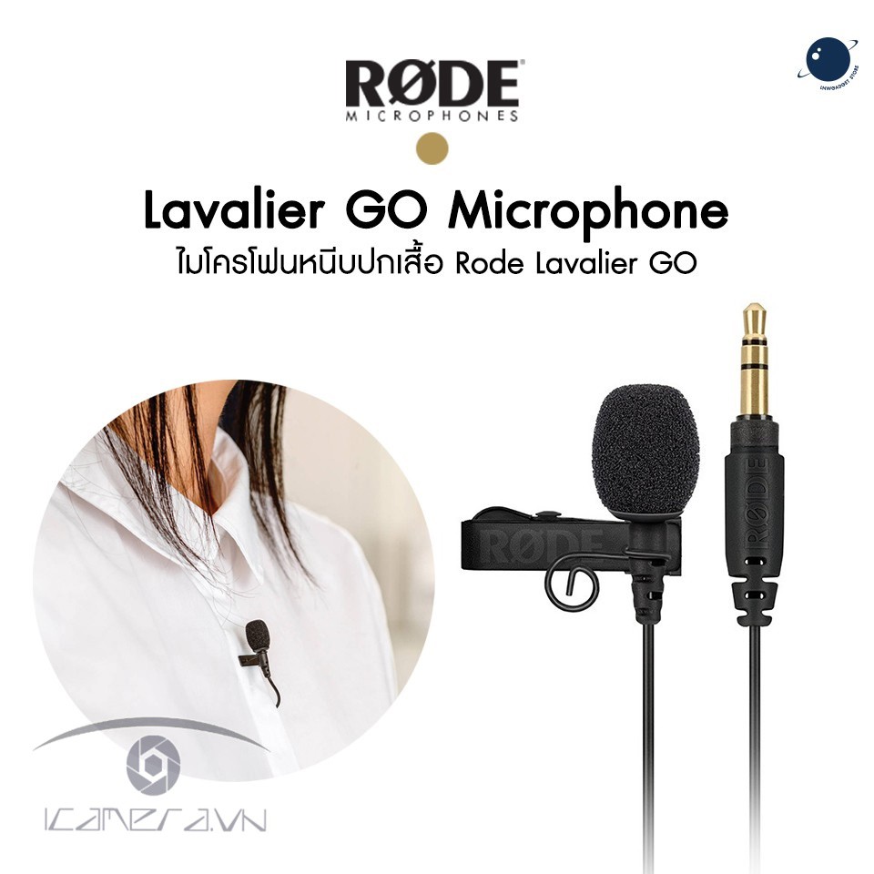 Mic thu âm cài áo Rode Lavalier GO gắn wireless go hàng chính hãng bao check code giá rẻ nhất Hà Nội và Việt Nam