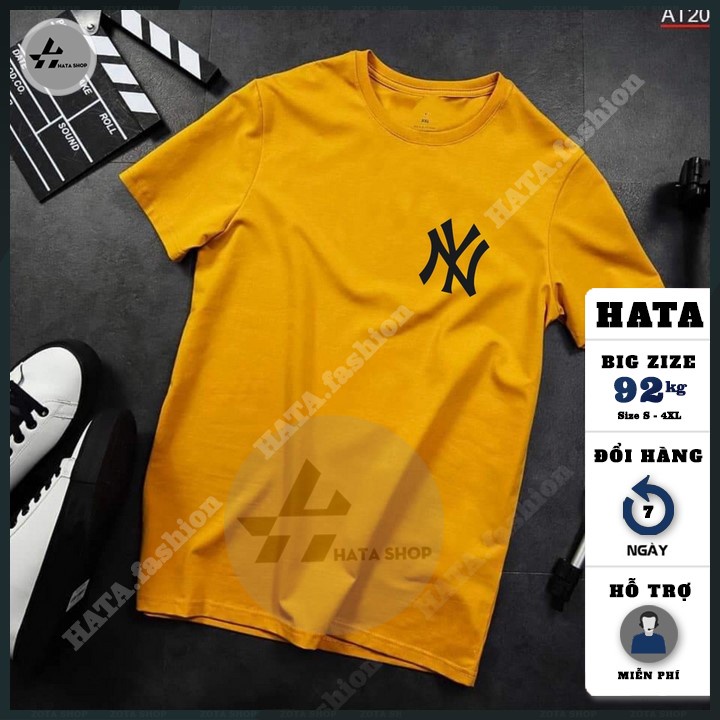 Áo Thun Nam Ngắn , Áo Thun Ngắn Tay Không Cổ Coton NY XZ21