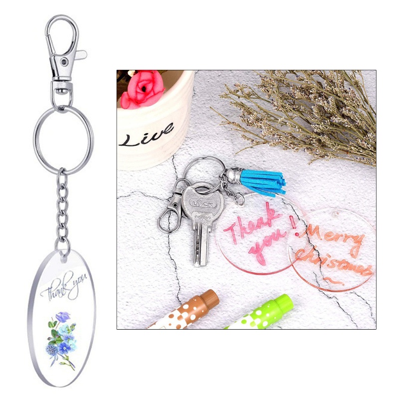 Mojito Móc Chìa Khóa Acrylic Trơn Dùng Làm Quà Tặng Valentine