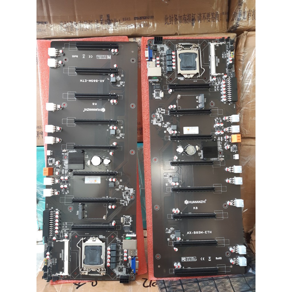 Mainboard HUANANZHI K8 Mining, mainboard chuyên dụng cày ETH, ETC, RVN, BEAM, VVV