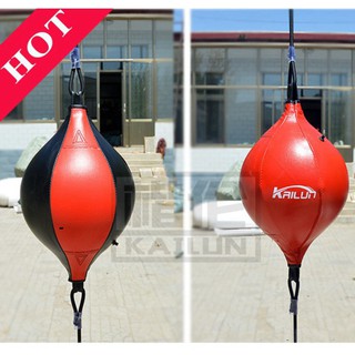 Bóng đấm phản xạ 2 dây wuboityu baisenna chính hãng tặng găng tay boxing rồng lửa hở ngón cao cấp
