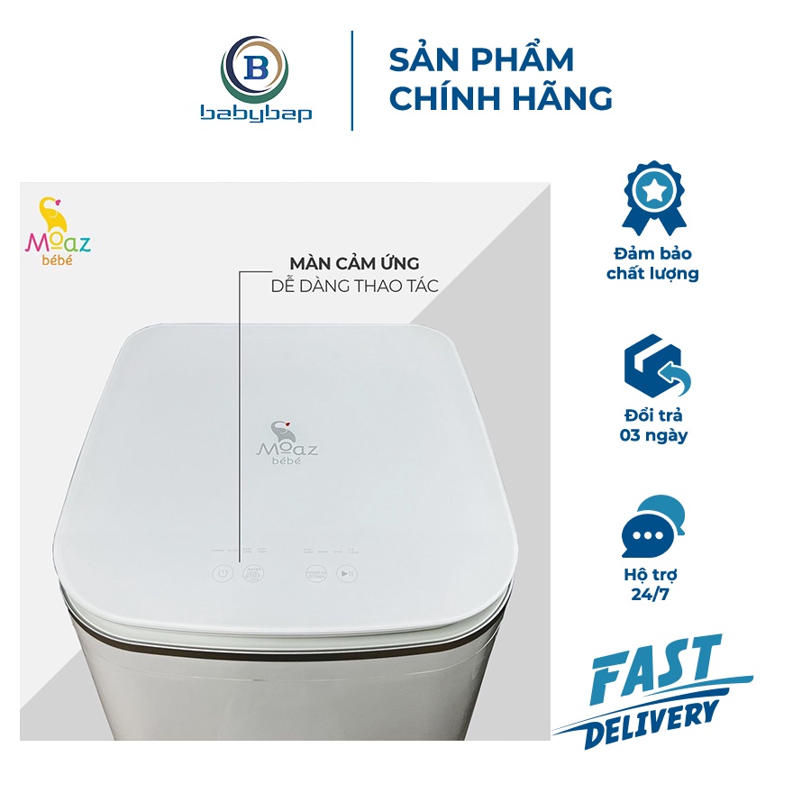 Máy Giặt Mini Moaz BéBé MB-036 Kích Thước Nhỏ Gọn, Tích Hợp Tính Năng Khóa An Toàn Và Hẹn Giờ Theo Ý Muốn