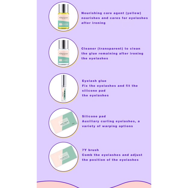 Bộ dụng cụ uốn cong lông mi/ lông mày POHMIUZO/Bai Miao tự ủi tạo kiểu đơn giản hoang dã | BigBuy360 - bigbuy360.vn