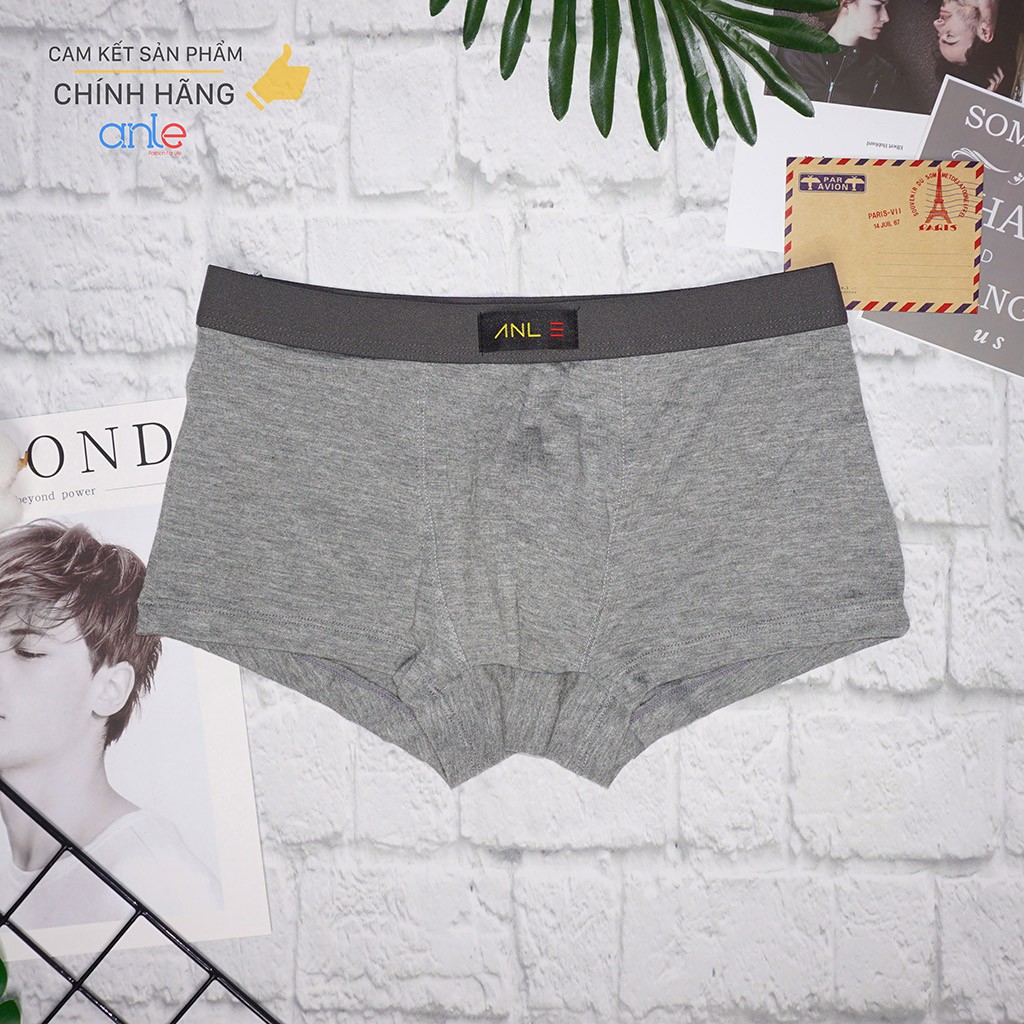 Combo 4 Quần Lót Nam Boxer Cotton Thun Lạnh Thông Hơi Co Dãn 4 Chiều