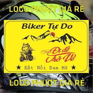 TEM LOGO PHƯỢT BIKER TỰ DO