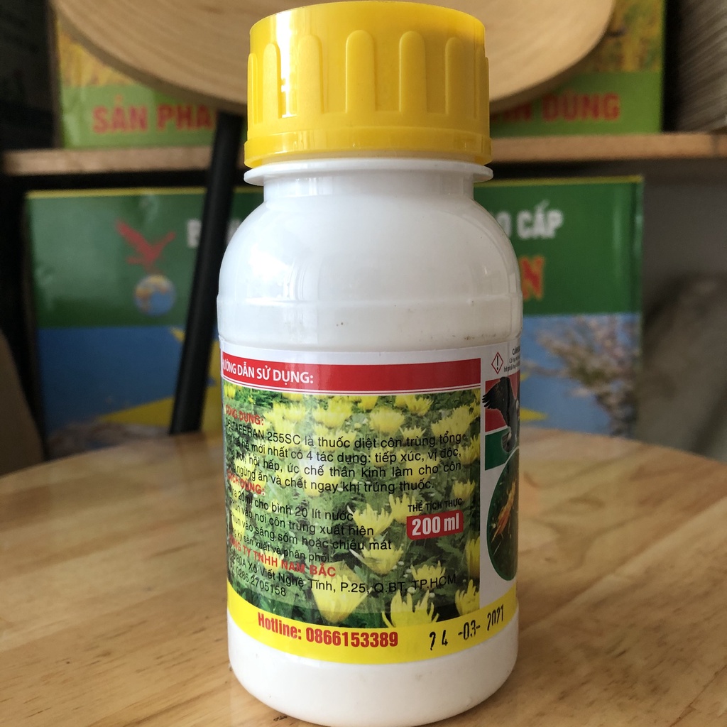 Sát thủ bọ trĩ, diệt sạch bọ trĩ, sâu, côn trùng chích hút trên cây trồng, chai 200ml, pha với 200 lít nước