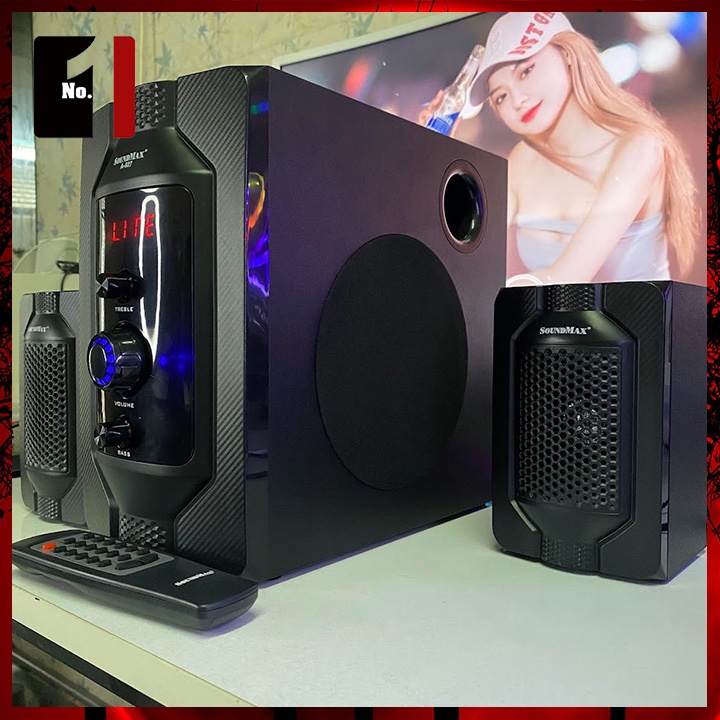 Loa Máy Tính Bluetooth Để Bàn 2.1 SOUNDMAX A-927 Loa Vi Tính Laptop Nghe Nhạc Bass Lớn Có Dây