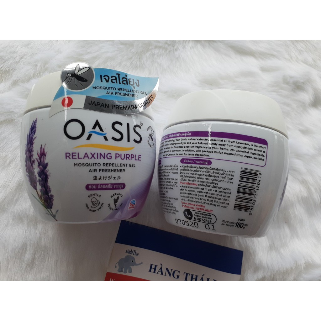 Combo 2 hộp Sáp Thơm Phòng, Đuổi Muỗi OASIS Thái Lan 180g