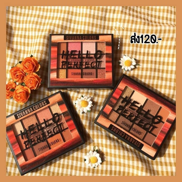 KIT PHẤN MẮT 3 IN 1 SIVANNA HELLO PERFECT