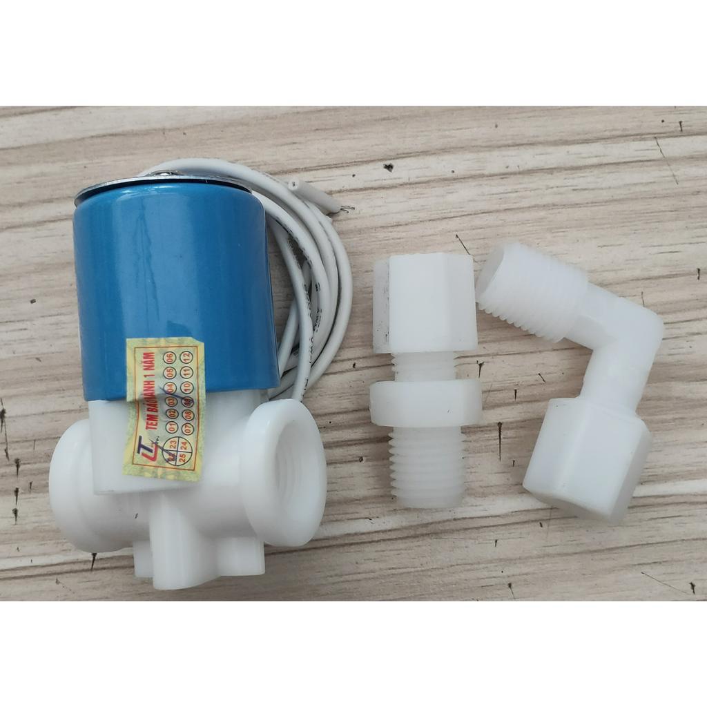 Com bo van từ cút vuông máy lọc ro, van 24v và cút vuông