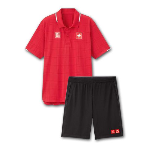 Bộ thể thao tennis Uniqlo Federer Olympic Tokyo 2021 - 438269