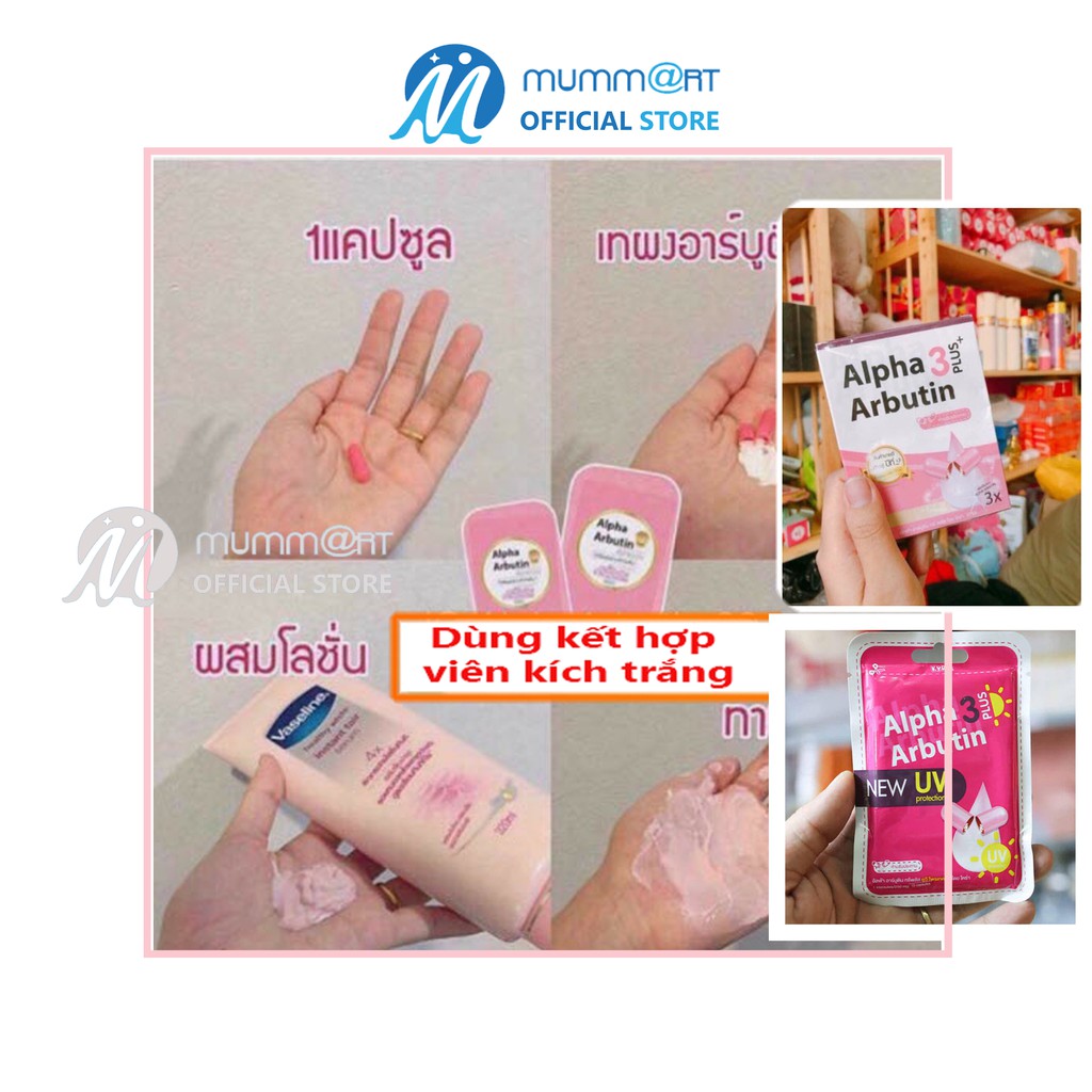 Vaseline 50X sữa dưỡng thể trắng da SPF 50+ PA++++ |Vaseline Healthy White SPF 50+ PA++++ 👍Cam kết chính hãng - Mummart