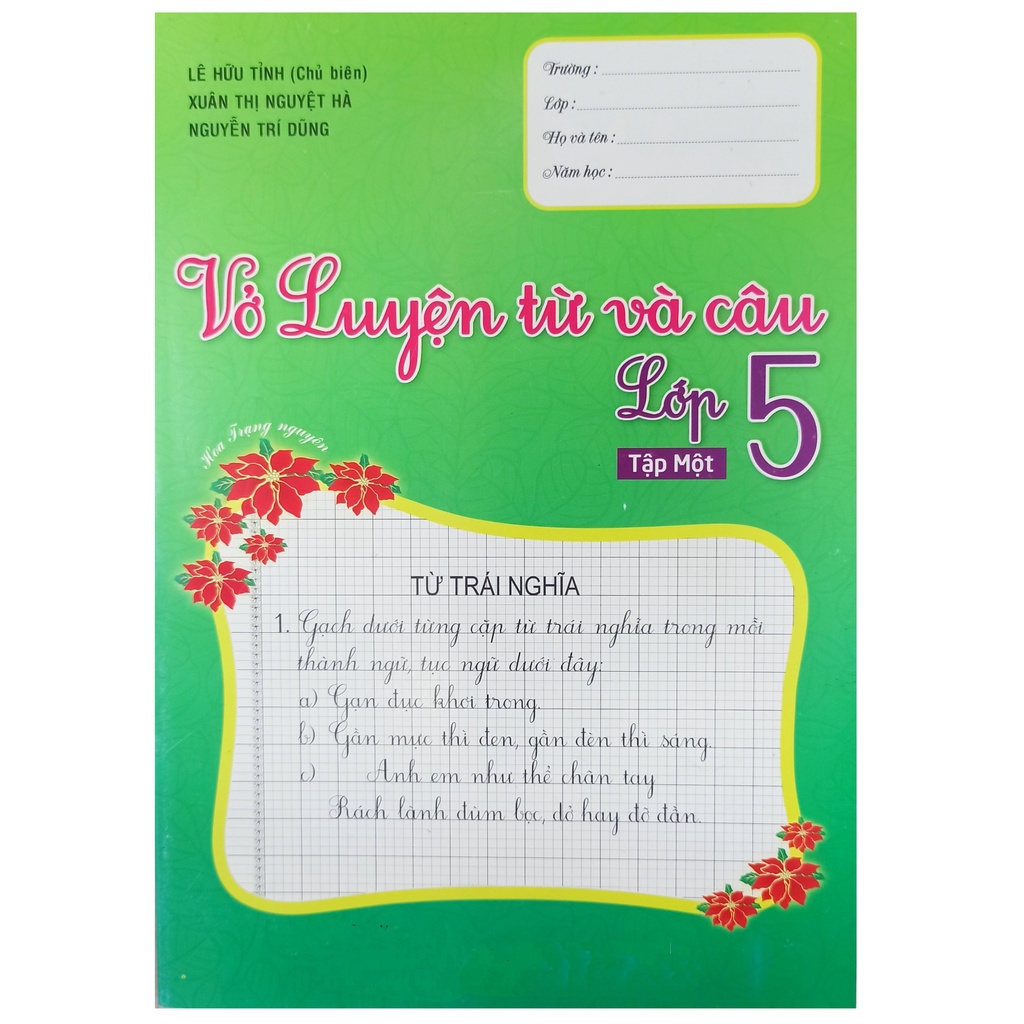 Sách - Vở luyện từ và câu lớp 5 tập 1