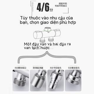 Bộ chia vòi nước 1 chia 2 vòng quay đầu 1 vào 2 4 phần van nước máy giặt 3 bộ chia nước