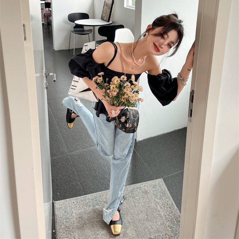 Áo Sơ Mi Ngắn Tay Thiết Kế Quyến Rũ Thời Trang Dành Cho Nữ