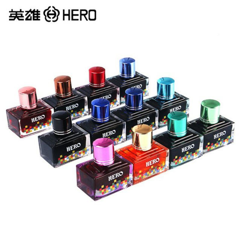 Mực viết máy Hero 40ml (Tím hồng)