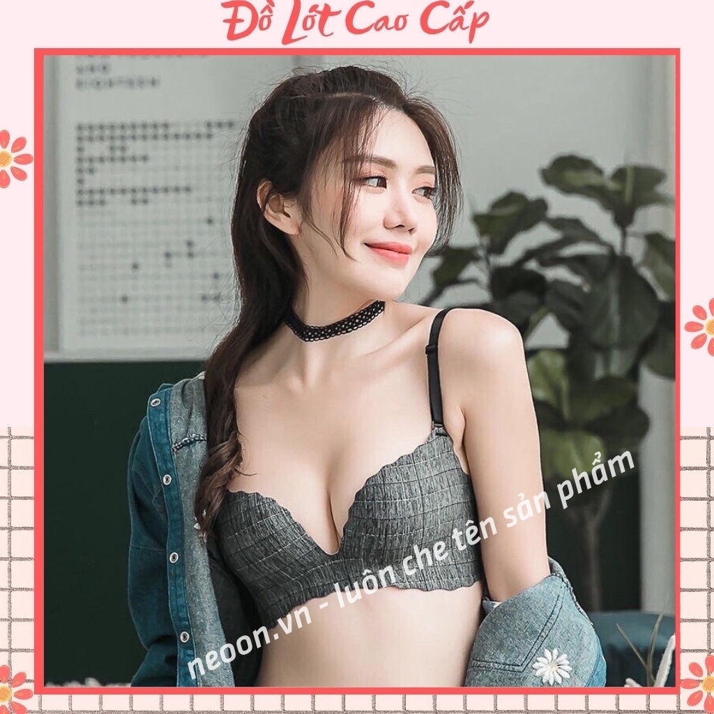 Áo Lót Nữ 💖 FREESHIP 50K💖Áo Lót Nữ Đệm Dày Không Gọng Gợi Cảm Ôm Nâng Ngực Bàn Tay Chất Su Mát Mịn Không Gây Hằn Da AL12