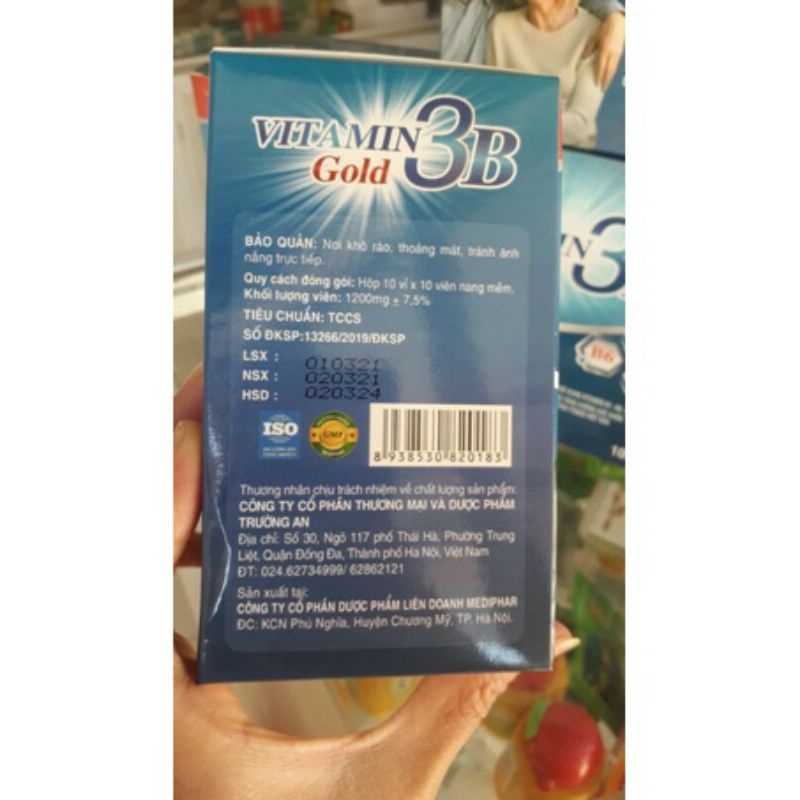 [CHÍNH HÃNG] VIÊN UỐNG VITAMIM 3B TỔNG HỢP BỒI BỔ CƠ THỂ