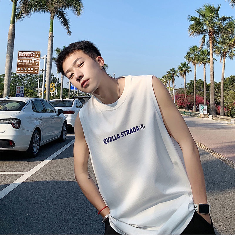 Áo Thun Ba Lỗ Thể Thao Dáng Rộng Thời Trang Mùa Hè Cho Nam