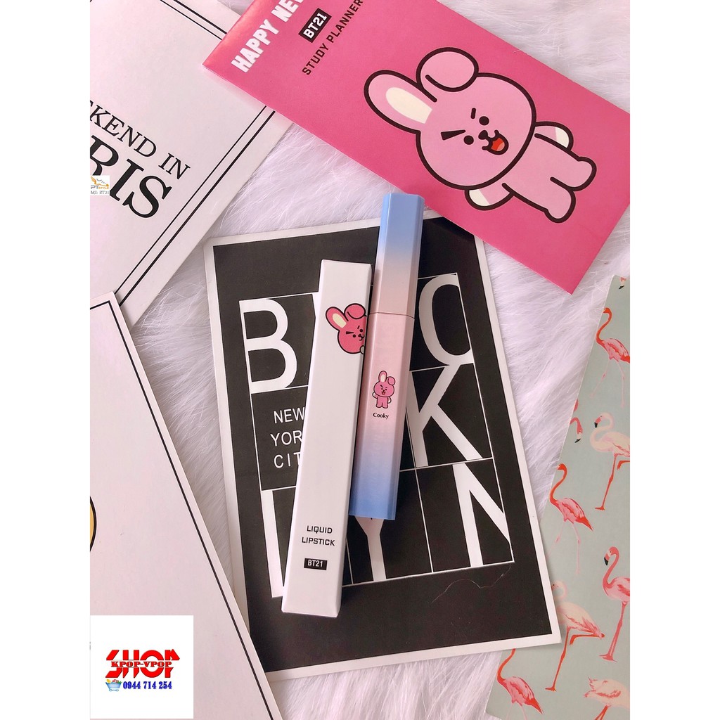 [Miễn ship] Combo gối BT21 35X40CM+Son BT21 handmade chỉ 119k