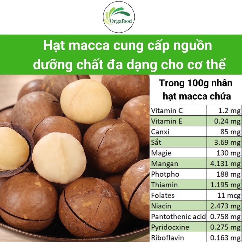 Macca nứt vỏ Úc 500g