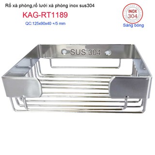 KỆ XÀ BÔNG CỤC INOX KAG-RT1189