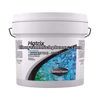 Thùng 4 lít matrix seachem tem chính hãng - 4l vật liệu lọc cao cấp cho hồ cá thủy sinh và cá cảnh biển
