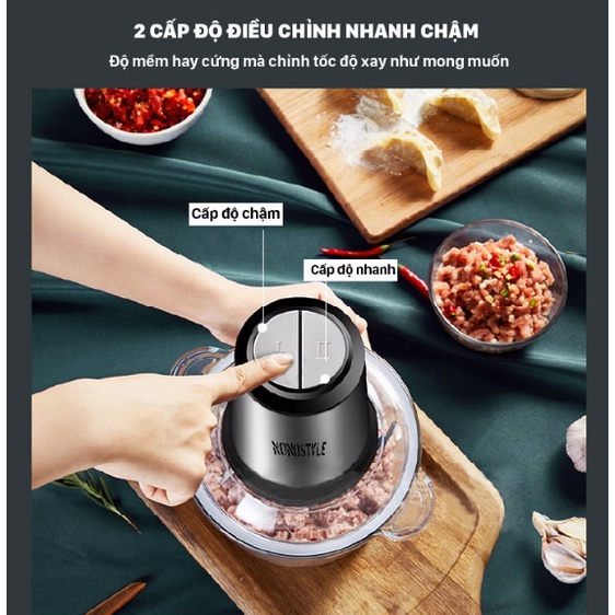 Máy Xay Thịt Thực Phẩm Đa Chức Năng - Thiết Bị Xay Nghiền Dễ Sử Dụng (Bảo Hành 12 Tháng )